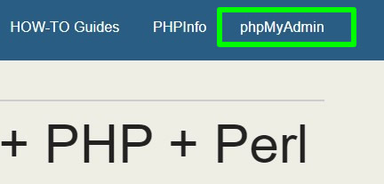 mengakses xampp phpmyadmin