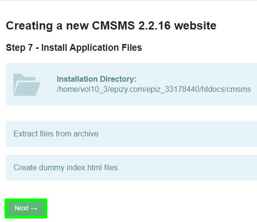 file aplikasi instalasi cmsms
