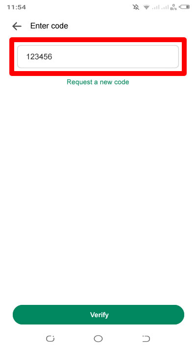 masukkan kode yang dikirim oleh paypal ke nomor paypal terdaftar