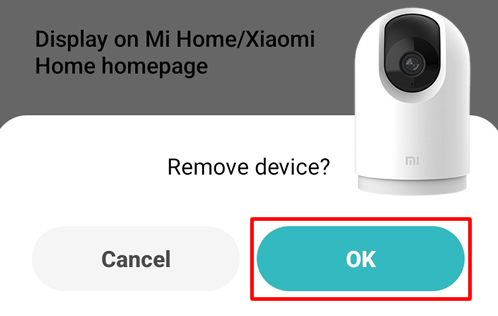 How to remove Mi Home 360 Security Camera in Mi Home App